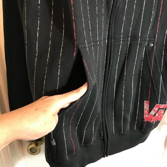 VANS LOGO HOODIE FULL ZIP Black JACKET With Pockets MEN'S SIZE XL NEW NWT - Picture 11 of 16